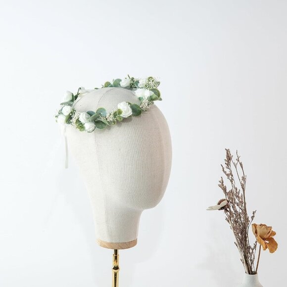 Flower Crown Floral Wreath Headband Wedding Festival Photo Props Womens main image 5